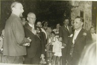 1953
Graf Georg Friedrich, Hauptmann Ludwig Schudt und Hammelschütze Karl Naumann
